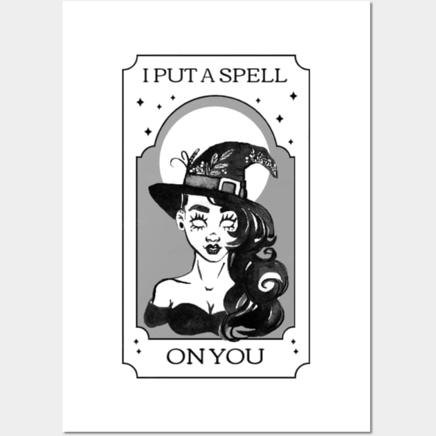 I Put A Spell On You - Witch Vibes Wall Art by Little Designer